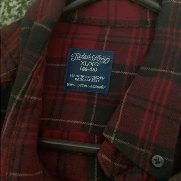 Lot of 2 Men’s Flannels Faded Glory XL 46-48 - Picture 5 of 7